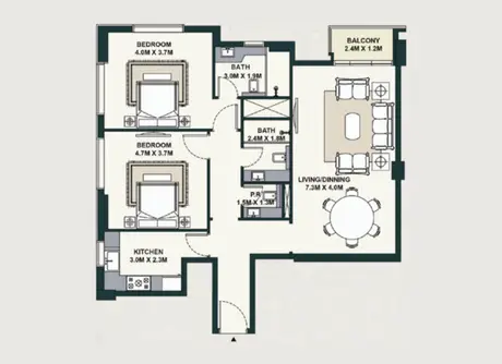 2 Bedroom